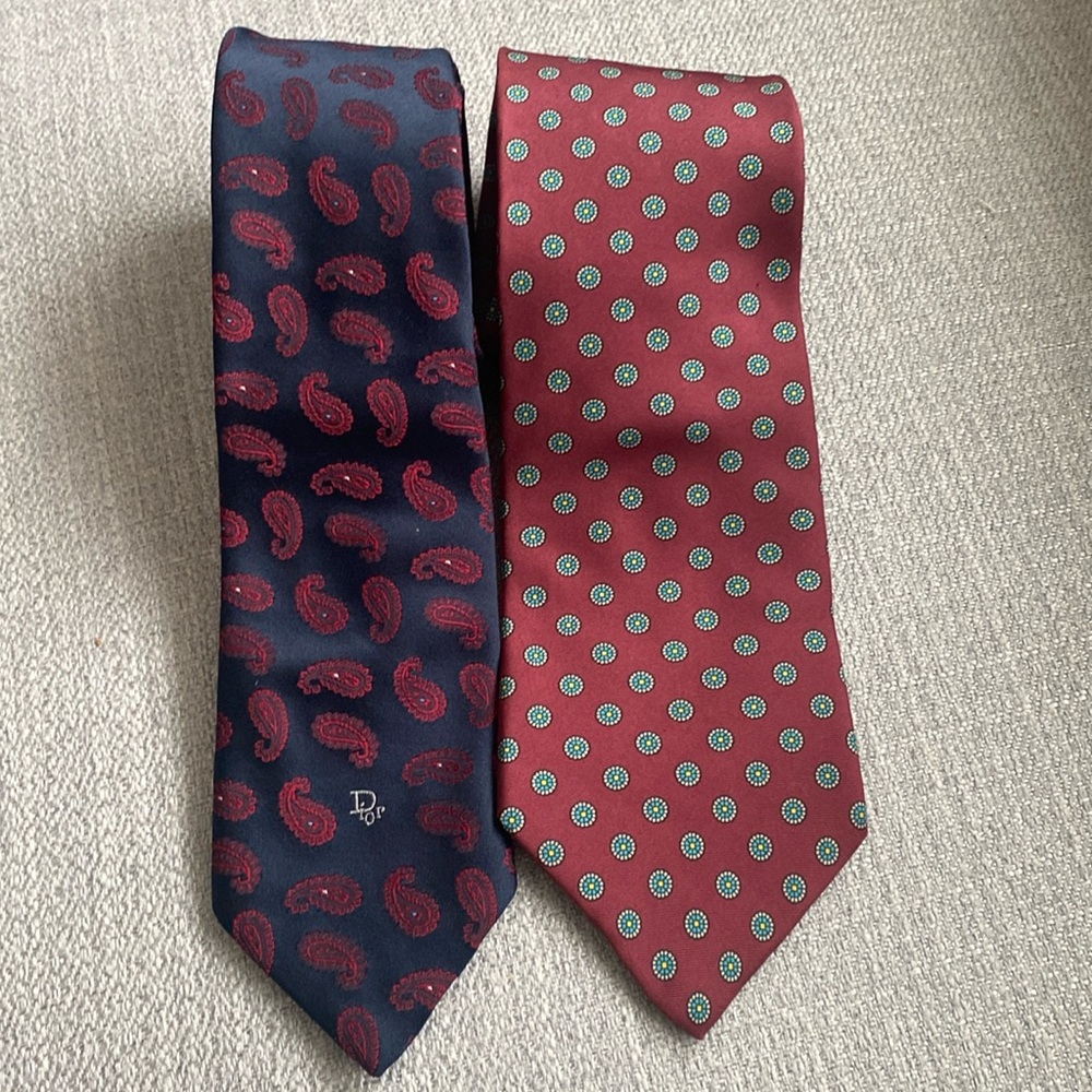 Bundle of two Christian Dior Ties